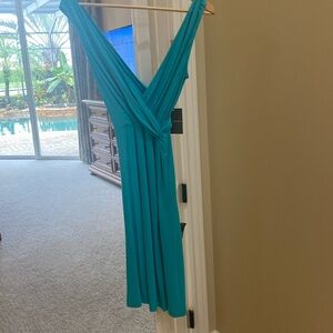 Tommy Bahama turquoise side knot knit dress size small nwt